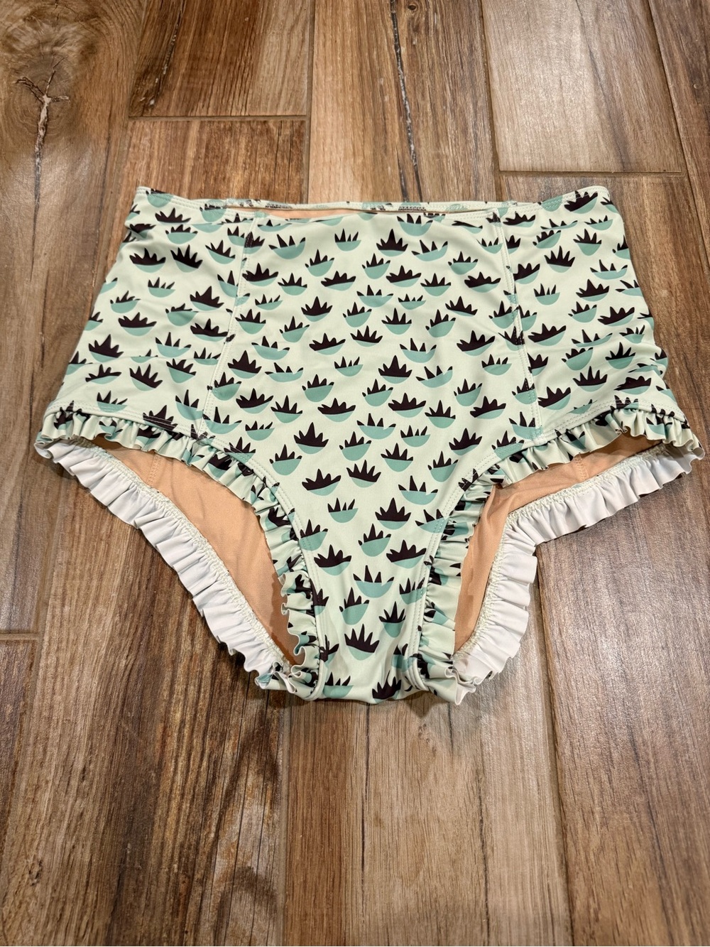 Kortni Jeane Mint Bowls All Ruffled Up Swimsuit Bottoms